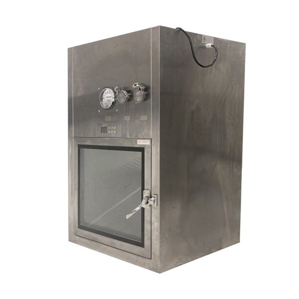 Stainless Steel Customized Size Pass Box Air Shower Pass Box with differential pressure gauge