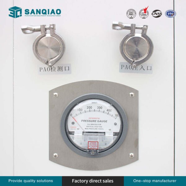 Factory direct PAO HPEA Filter Laminar Flow Hood with differential pressure gauge