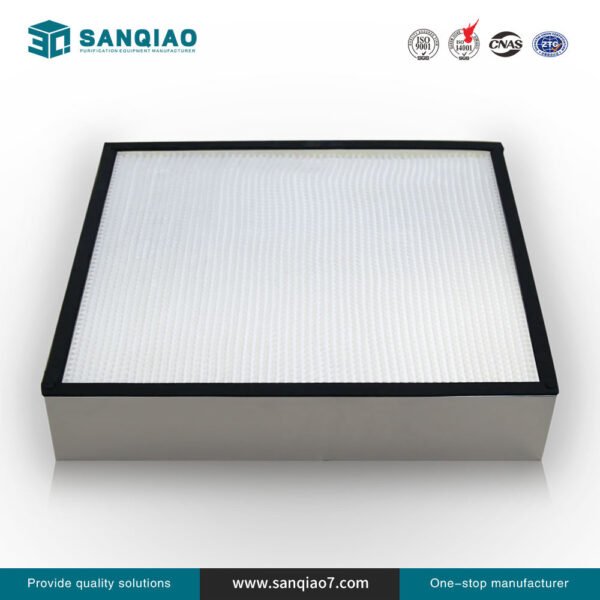 Custom Hepa Filter Filtration Grade and 100% Polypropylene Electret Material Clean Room Air Filters