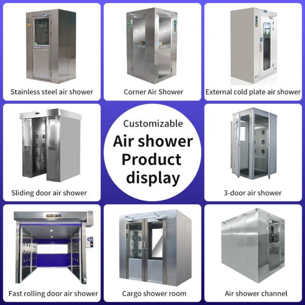 Customizable Air shower Product display