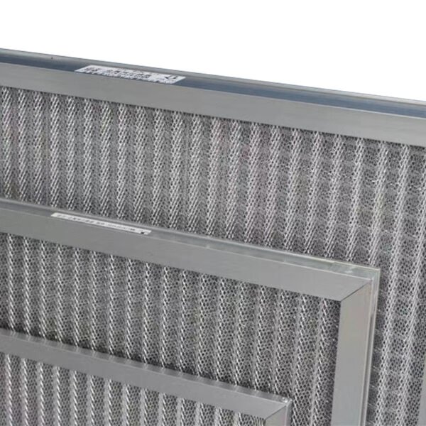 Metal mesh air filter detail display